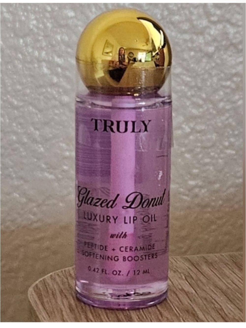 Truly Glazed Donut Clear Purple Luxury Lip Oil NEW